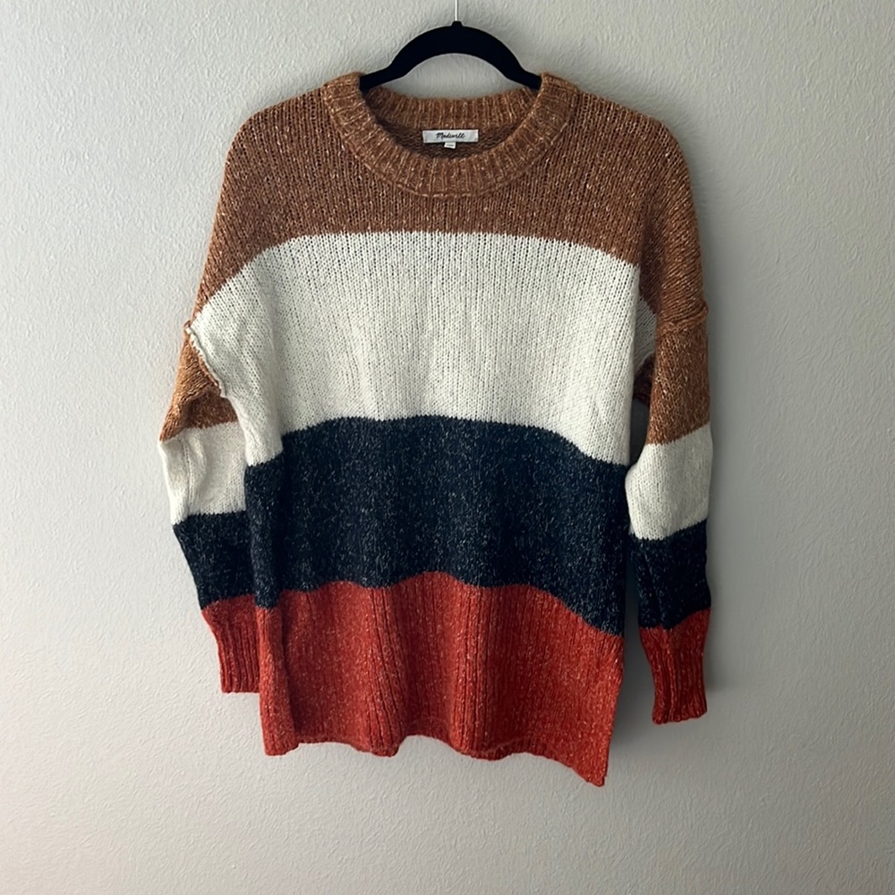 Madewell Striped Baxter Sweater Tunic